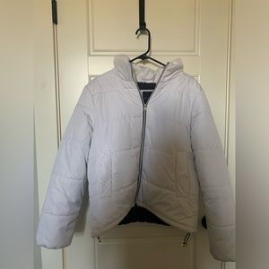 Puffy Coat white and warm!